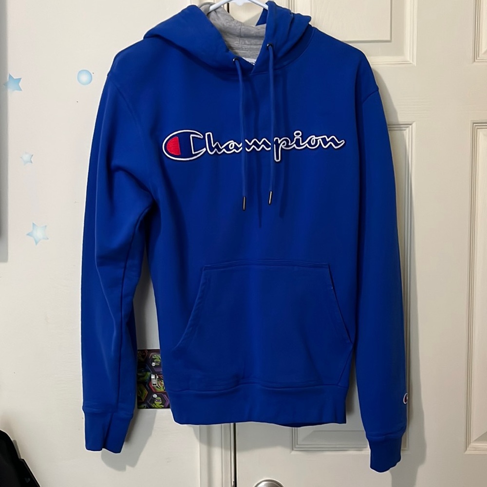 Small Blue Champion Hoodie